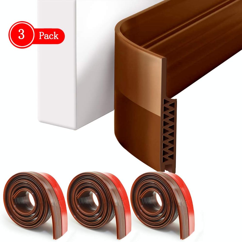 edenseelake zbeivan 门挡板 3 件装拖下密封条防尘防噪音挡板底部